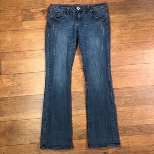 Grace in LA denim jeans dark with rip detail size 30